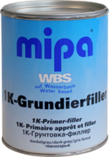 Mipa WBS 1K-Grundierfiller dunkelgrau RAL7011 1Ltr.